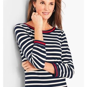 Talbots Striped Cotton Shift Dress